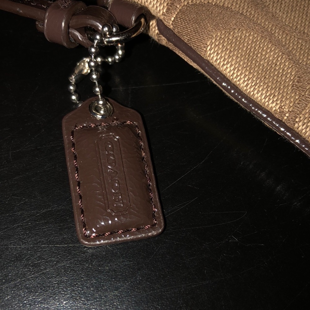 Coach Signature Stripe Small Wristlet